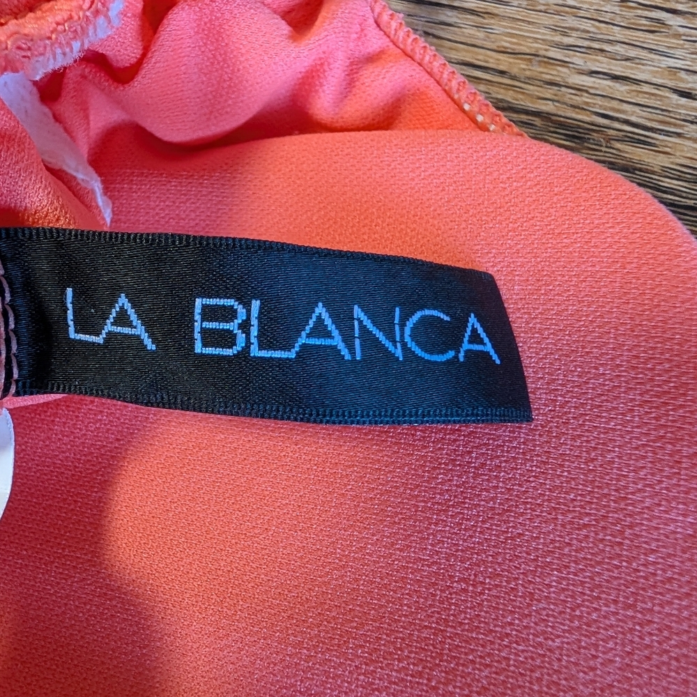 La Blanca Orange One-Piece Swimsuit - Picture 3 of 4